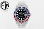 Rolex GMT-master ii 3186/3285 Movement 40mm Pepsi Jubilee Band Watch